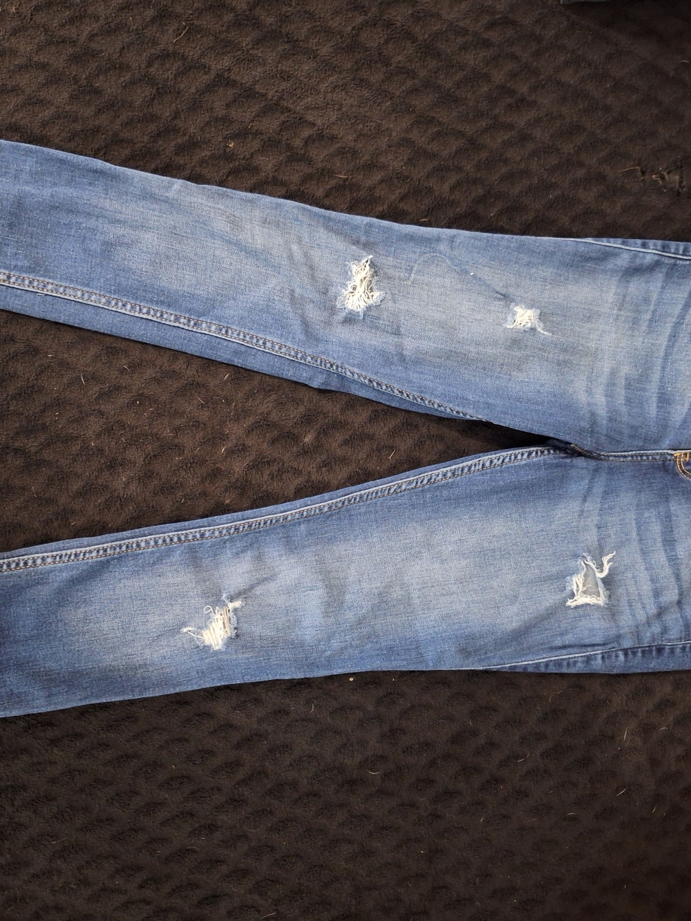 Hollister Distressed Light Blue Skinny Jeans